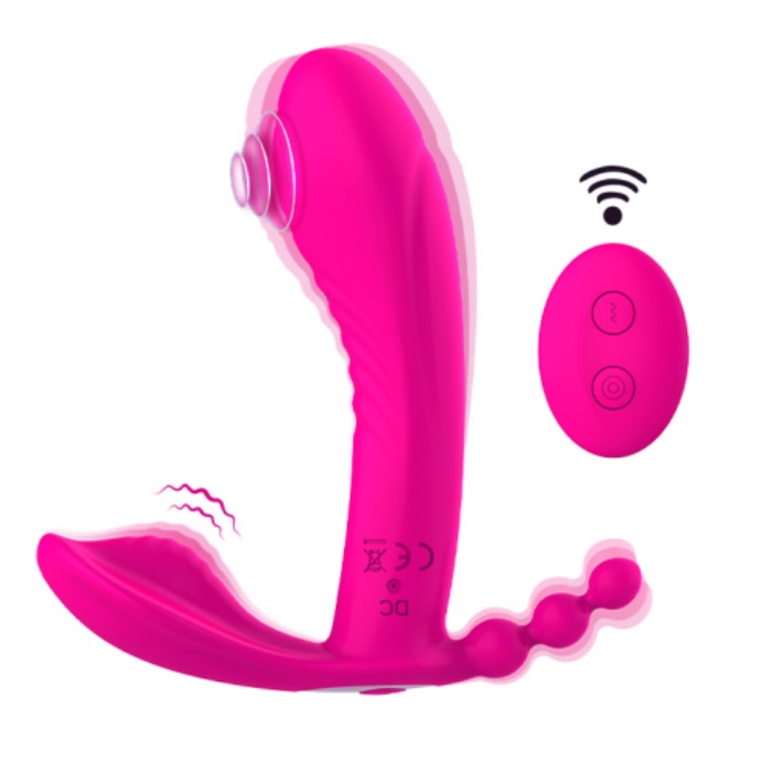 Designed for simultaneous G-spot, clitoris and anus stimulat... MyToys - MyThumper - Hot Pink photo-2