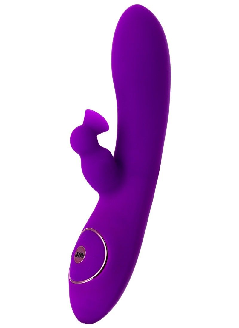 The clitoral stimulator vibrates and can gently "suck&q... JOS - Jum Clitoral Rabbit Vibrator - Purple photo-3