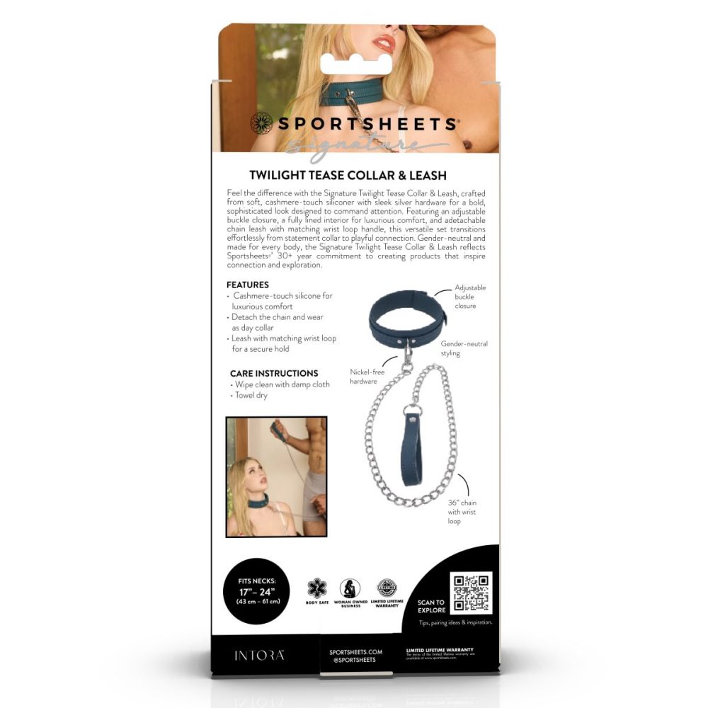 Sportsheets - Signature Collar w Leash - Twilight Tease photo-12