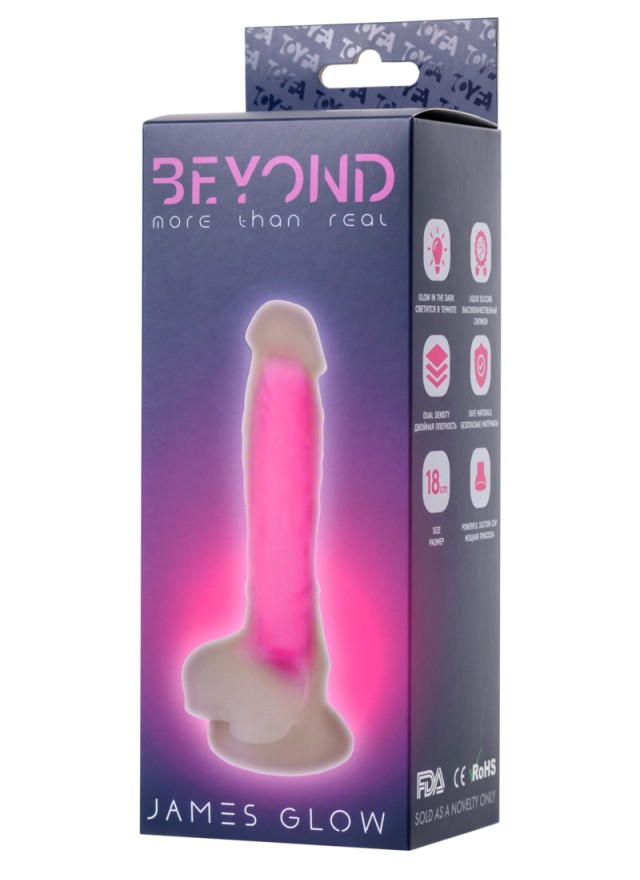 Glow in the dark dildo with suction cup
Dual destiny liquid ... Beyond - James Glow Dildo - Pink photo-6