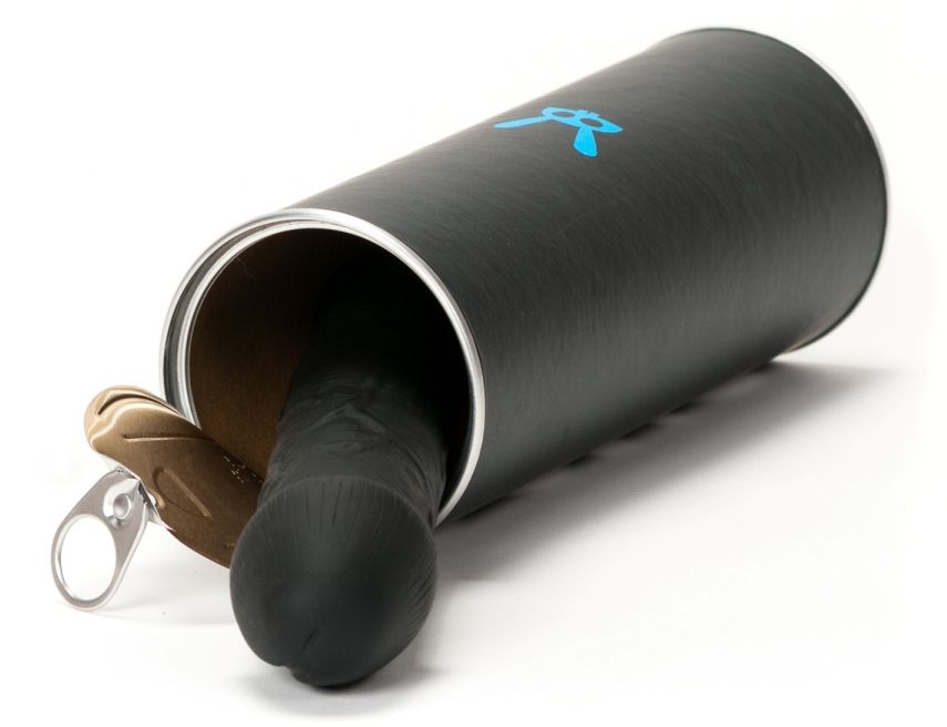 Black 8" dong supplied in hypoallergenic silicone. Pack... F-Machine - Dildo 8'' - Black photo-4