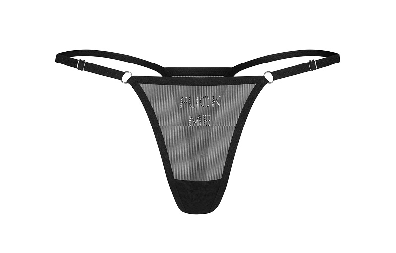 Obsessive - Violami Me Thong - Black - S/M 照片-5