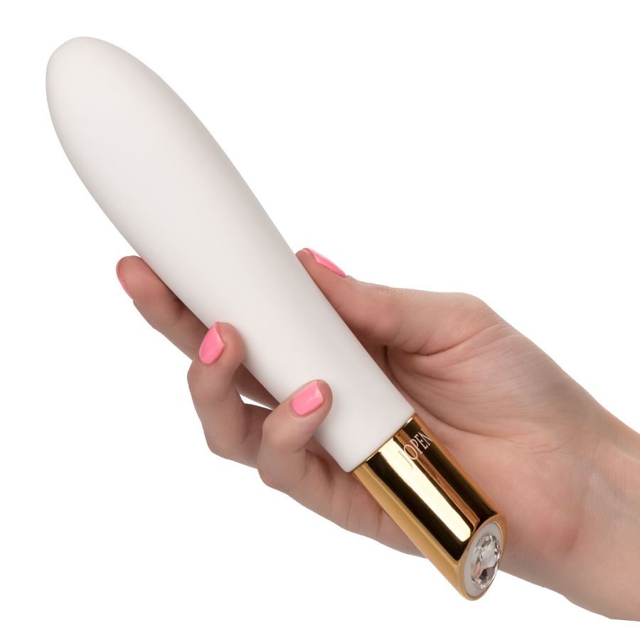 The Callie by Jopen Vibrating Wand is smooth, silky, and sea... CEN - Jopen Callie Vibrating Wand - White photo-2