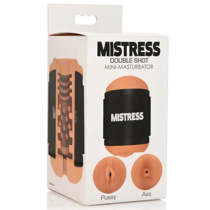 Stroke a juicy, tight butthole or plunge into a voluptuous v... Mistress - Double Shot Pussy And Ass Stroker - Flesh photo-8