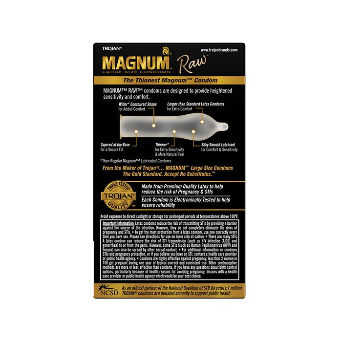 Trojan - Magnum Raw 10's Pack Condoms photo-4