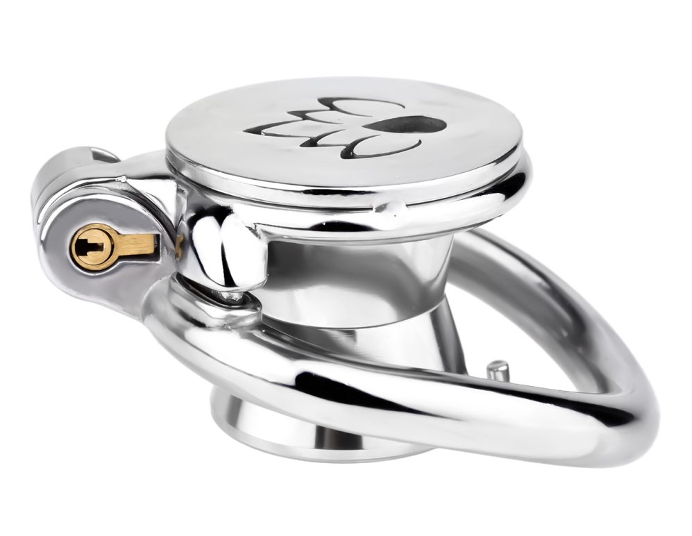 Material:304 Stainless steel
Cage length: 45mm
Cage high: 43... FAAK - Lily Flower Chastity Cage 45mm photo-6