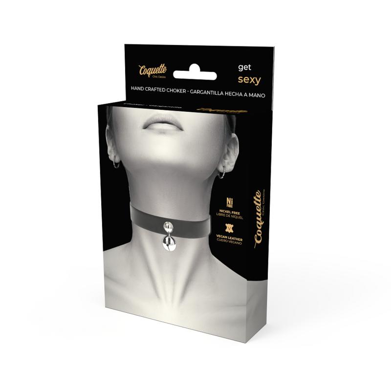 The Coquette accessories collection is exclusively made of v... Coquette - Choker Jingle Bell - Black photo-4
