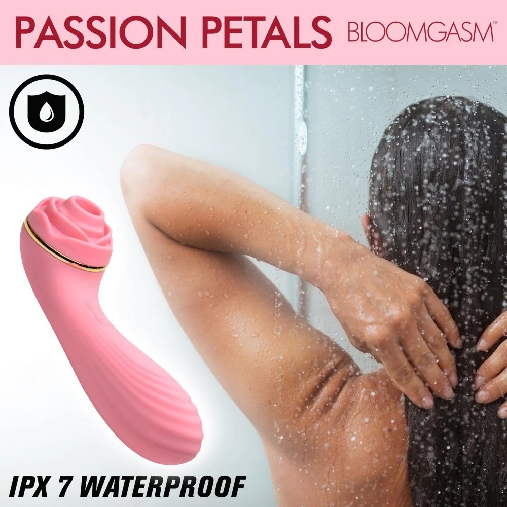 Let these passion petals gently suck at your clitoris with t... Bloomgasm - 10X Suction Rose Vibrator - Pink photo-5
