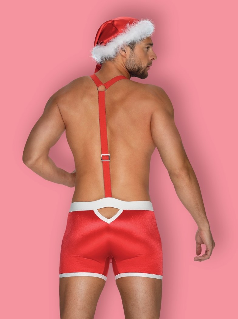 Don’t let your man miss out on the gifts. Give hi... Obsessive - Mr Claus Costume - Red - S/M photo-4