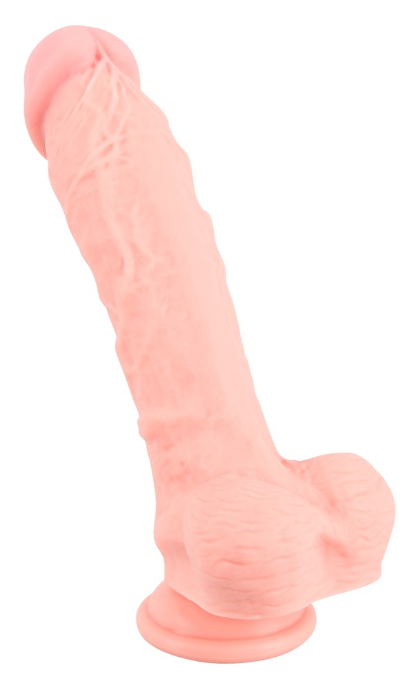 The exciting, realistic Medical Silicone Dildo has large gla... Medical Silicone - Dildo w Balls 24cm photo-3