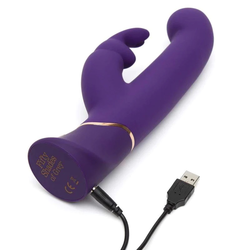 It's good to be greedy with the Fifty Shades of Grey Gre... Fifty Shades of Grey - Greedy Girl Rabbit Vibrator Power Motion - Purple photo-3