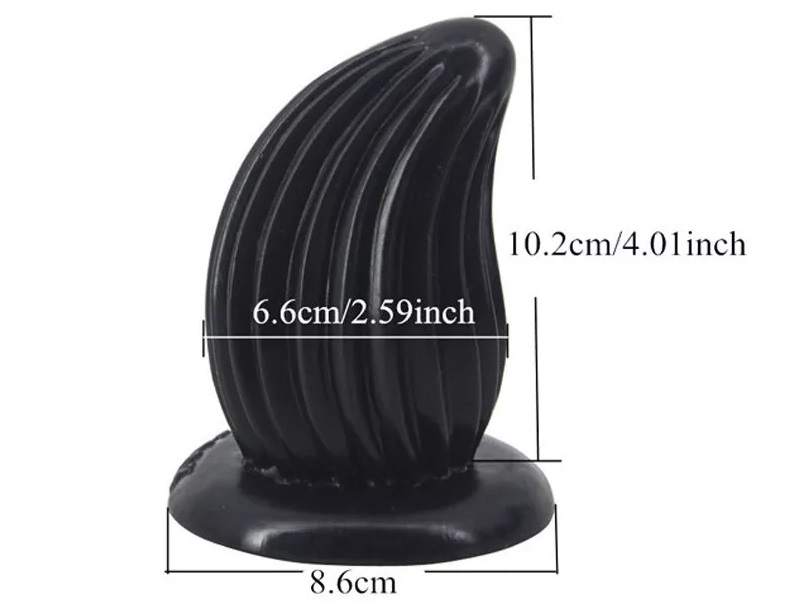 FAAK - Small Conch Anal Plug - Black photo-7