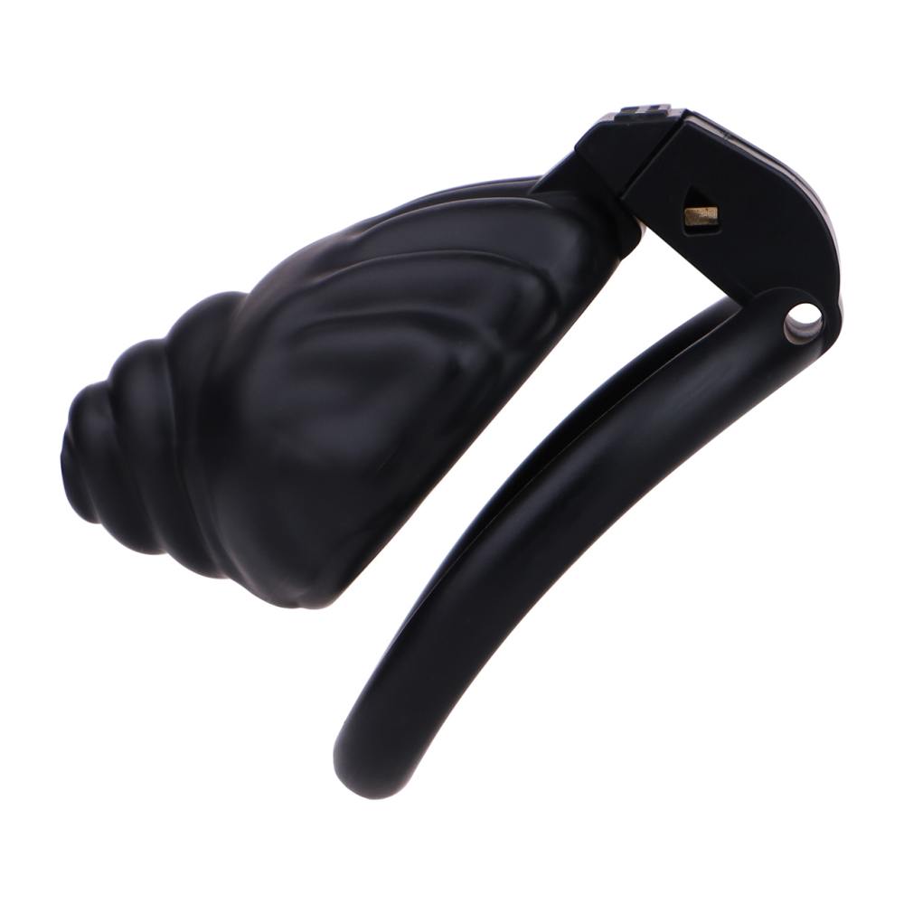 Material: Resin
Cage high: 31mm
Cage length: 47mm &nb... FAAK - Shell Resin Chastity Cage - Black photo-5