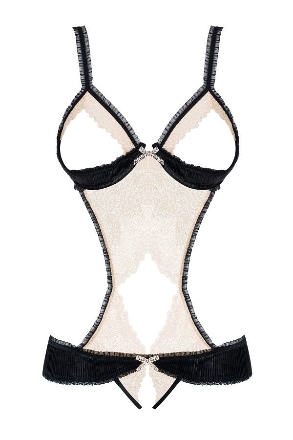 Special lingerie for incredibly hot and piquant nights? It’s... Obsessive - 826-TED-4 Teddy - Black - L/XL photo-7