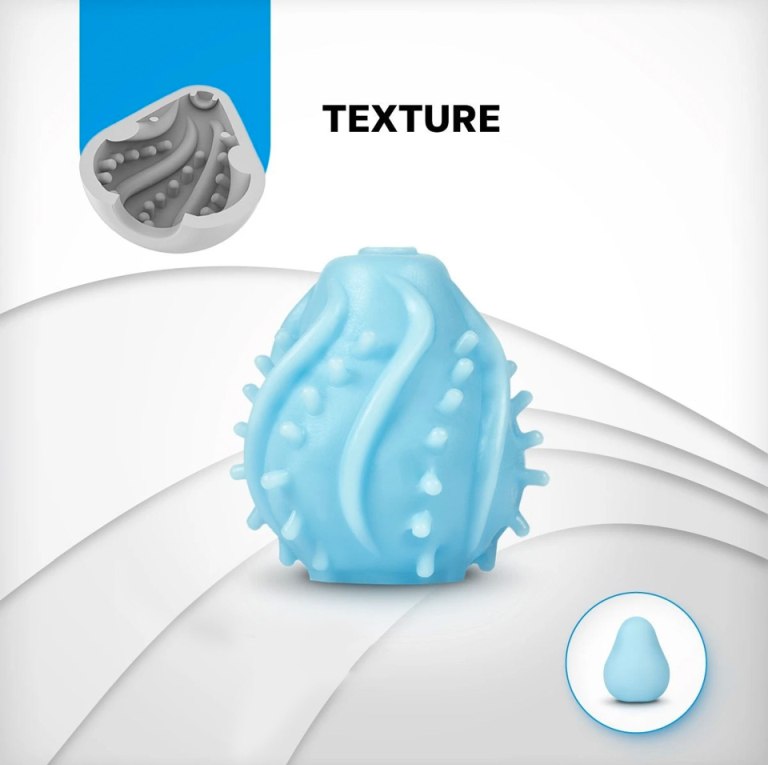 Gvibe Gegg is a premium TPE reusable egg masturbator designe... Gvibe - G-Egg Masturbator - Blue photo-6