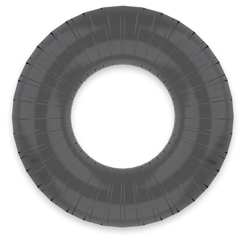 Extend the fun and make the pleasure last with this hypoalle... Powering - Super Flexible Resistant Ring PR07 - Black photo-2