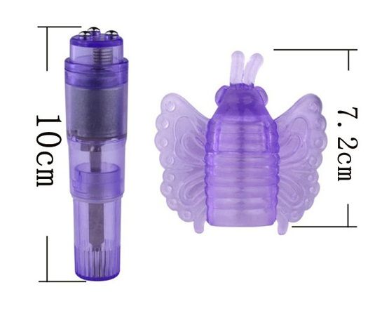 Give yourself the variety and options your kitty and clit ar... Aphrodisia - Butterfly Massager - Purple photo-6