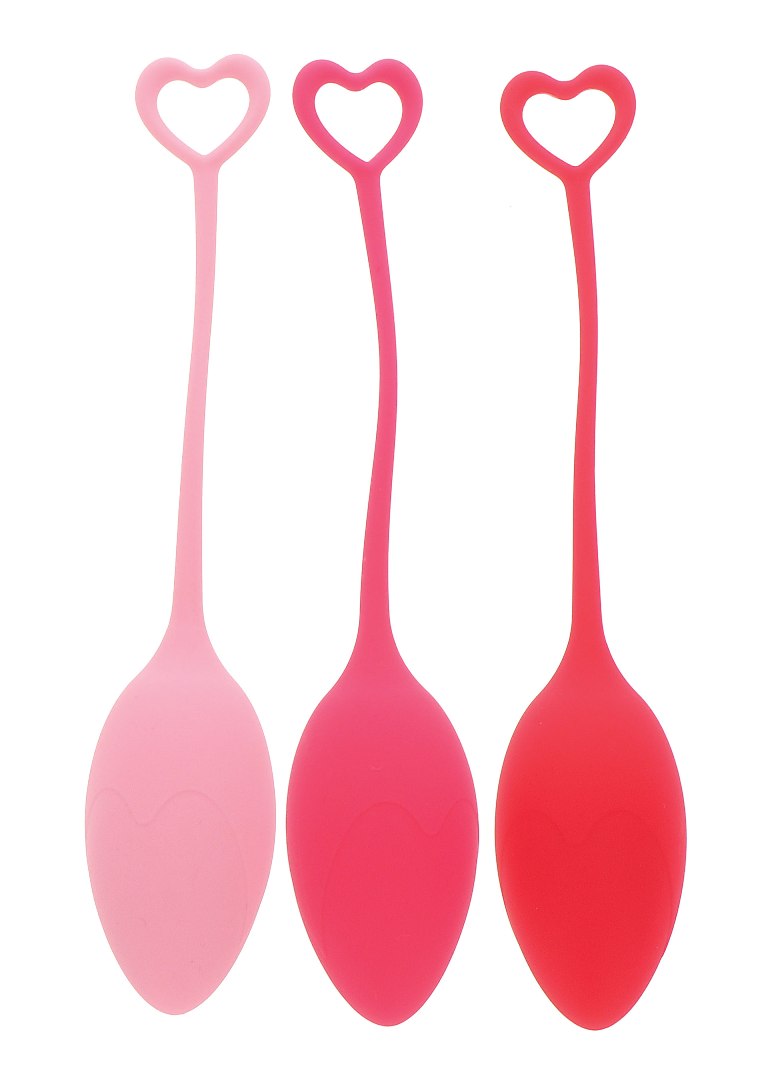 These weighted trainers are designed for Kegel exercises. Th... Mae B - Pelvic Floor Exercise Kegel Balls - Red photo-2