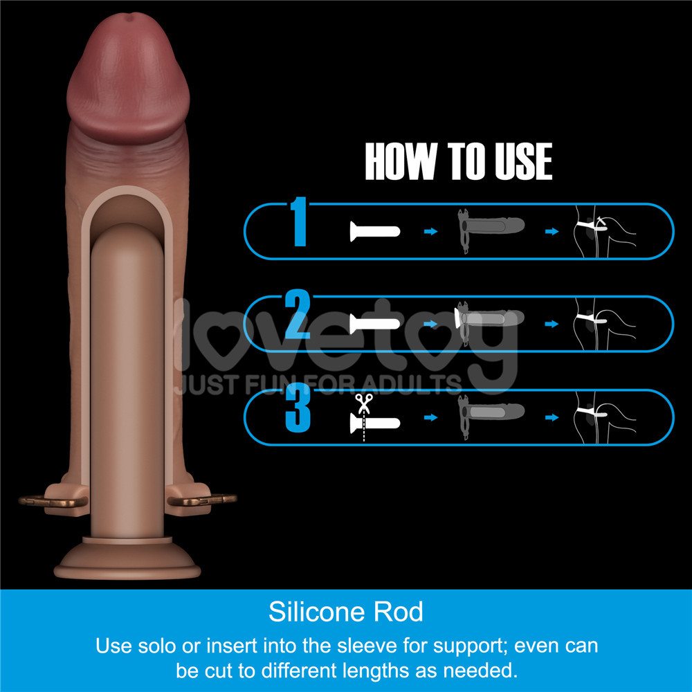 Built to deliver the most lifelike satisfaction, this innova... Lovetoy - 10'' Ingen Enhanced Strap-On Set XS-M - Flesh photo-4