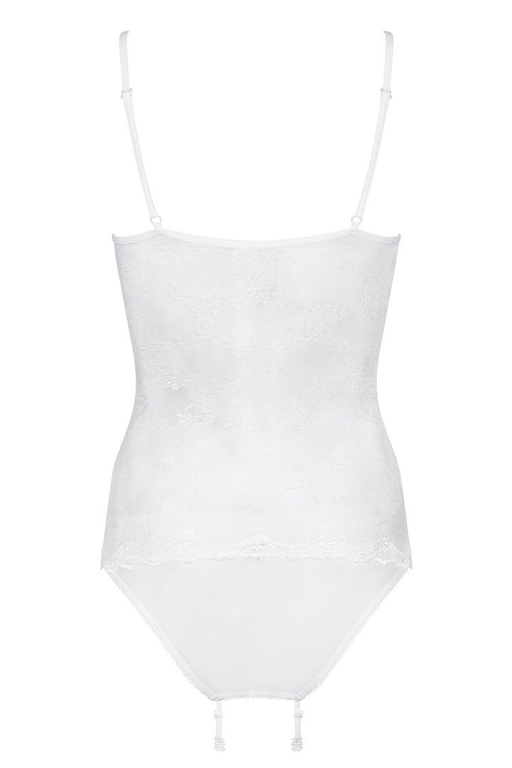 This magic combination of colour, design, lace and tiny blin... Obsessive - Charms Teddy - White - L/XL photo-6