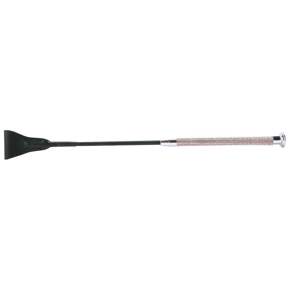 Firm braided, sturdy shaft
Leather head
Long, rose crystal e... Sportsheets - Rose Crystal Crop - Black photo-4