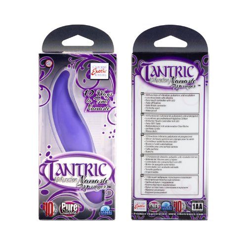 Tantric 10-Function Namaste Silicone G-Spot Vibrator thrills... CEN - Tantric Namaste G-spot Massager - Purple photo-4