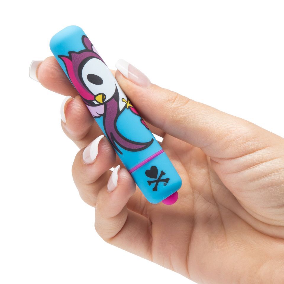 Cross your heart and hope to fly with the tokidoki x Lovehon... Tokidoki - Mini Bullet Vibrator - Blue Swoop photo-2