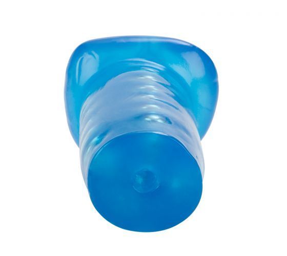 Looking for an intensely gratifying super tight masturbator?... CEN - Basic Essentials Beaded Masturbator - Blue photo-5