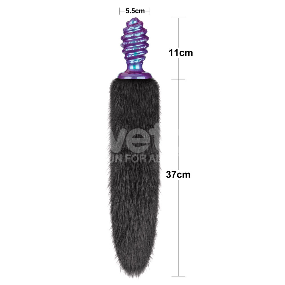 Lovetoy - Mysti Tail Anal Plug - Purple  photo-11