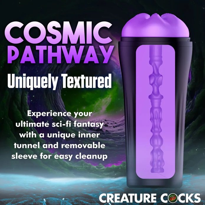 Get caught in a wormhole with this frighteningly hot alien s... Creature Cocks - Wormhole Alien Stroker photo-5