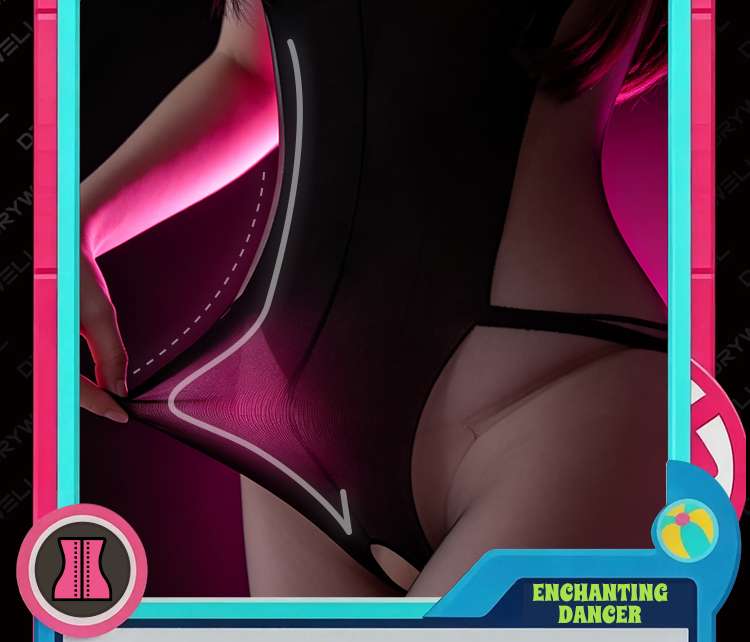 Drywell - C20 Anime Bodystocking - Black photo