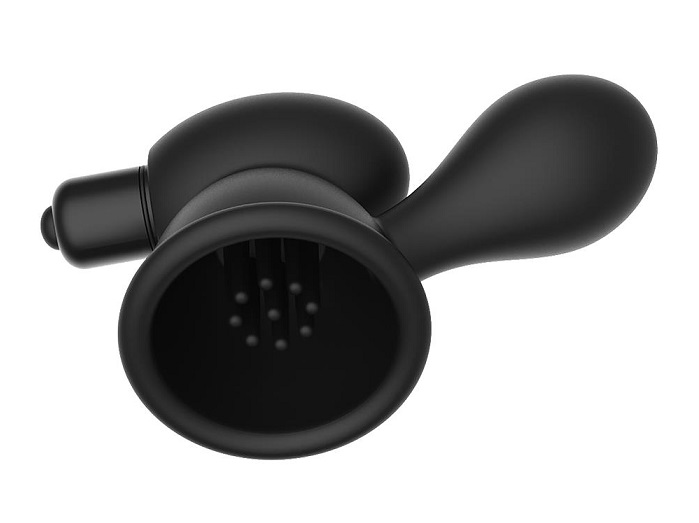 Sucking and vibrations, that means more excitement and more ... Dreamtoys - Essential Vibro Nipple Teasers - Black photo-6