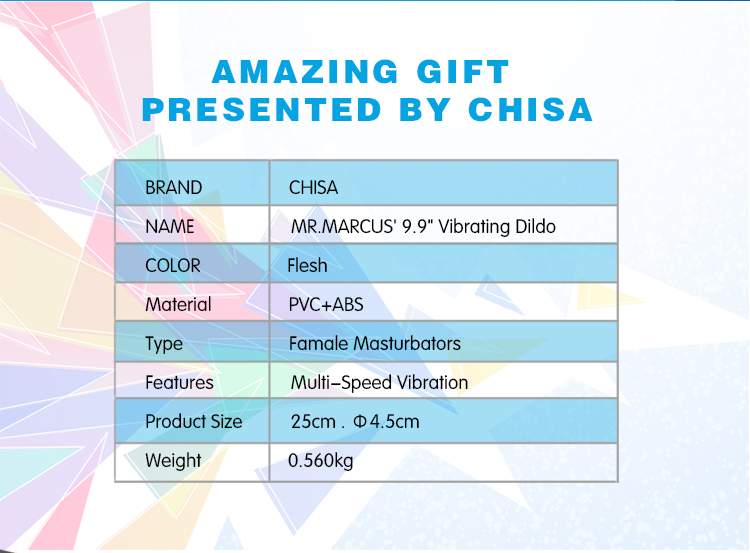 Multi-Speed Vibration, Realistic Feel, Phthalate and Latex F... Chisa - 9.9″ Vibrating Dildo - Flesh photo-10