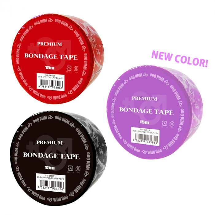 Bondage tape that sticks to each other only and does not sti... SSI - Bondage Tape Premium 15m - Red photo-9