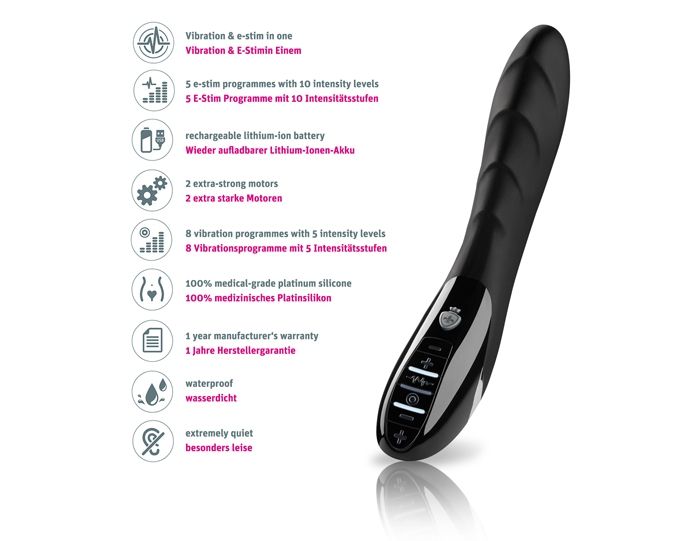 Your cry for love will be heard: Sizzling Simon is here and ... Mystim - Sizzling Simon eStim Vibrator - Black photo-5