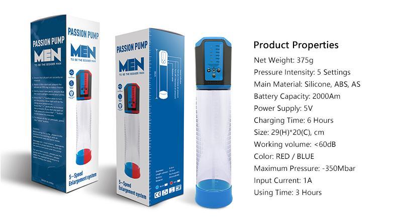 Canwin - Penis Auto Pump - Red photo-7