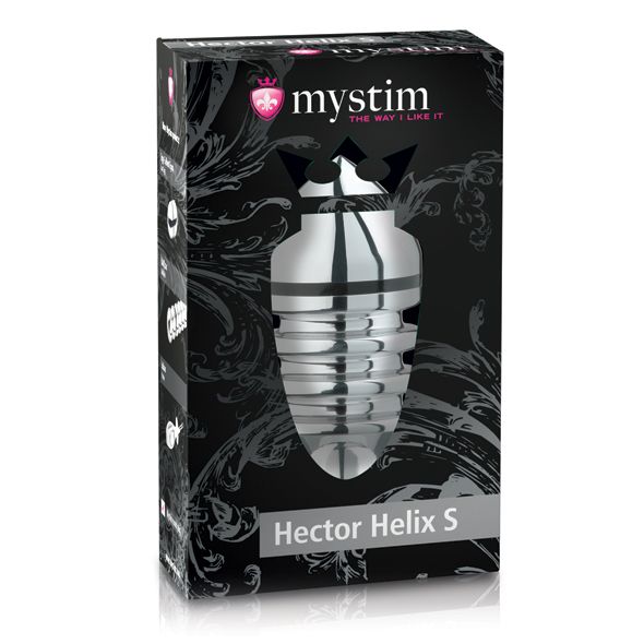 With their steeled body´s Hector Helix S and L easily beats ... Mystim - Hector Helix Electro Butt Plug S - Silver photo-4