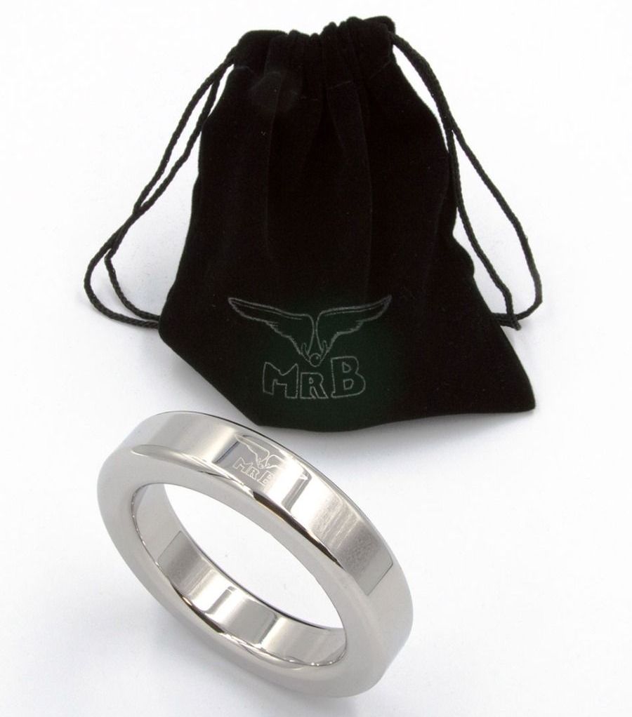 This Mister B Cockring Heavy is a stainless steel cockring, ... Mister B - Stainless Cockring Heavy 40mm - Silver photo-2