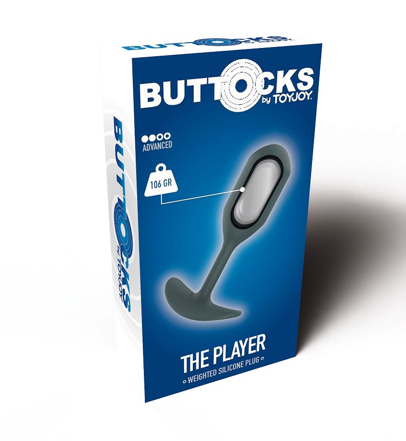 Buttocks by TOYJOY is a luxurious collection of high-perform... ToyJoy - Player Weight Plug S - Grey photo-6