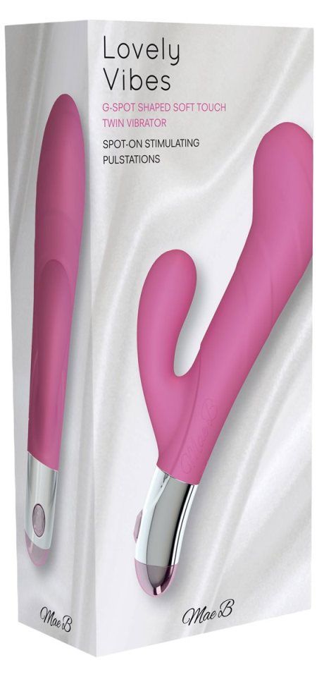 The G-Spot Shaped Twin vibe offers exception internal stimul... Mae B - G-Spot Twin Vibe - Pink photo-4