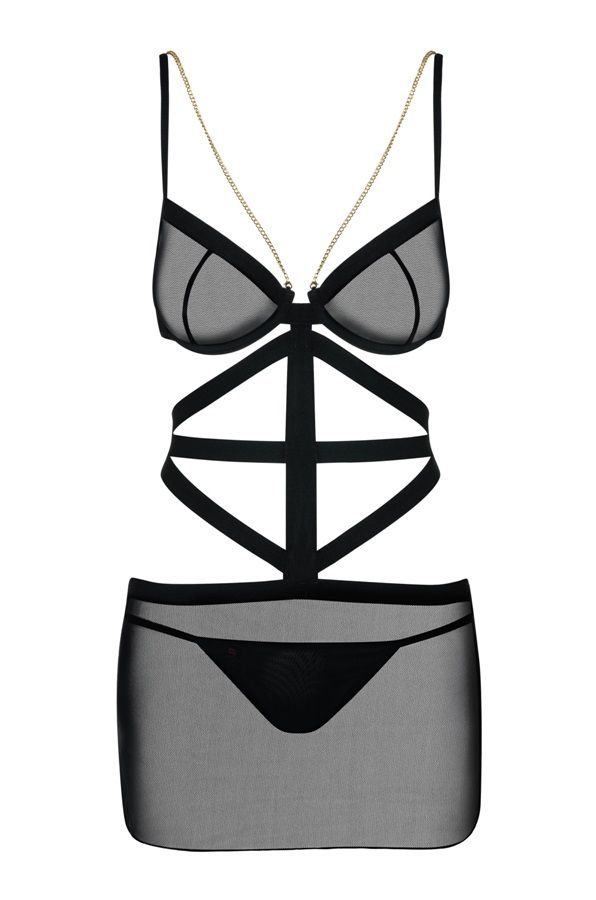 That's my name! Your love mission has just started. With... Obsessive - Bondy Chemise - Black - L/XL photo-7
