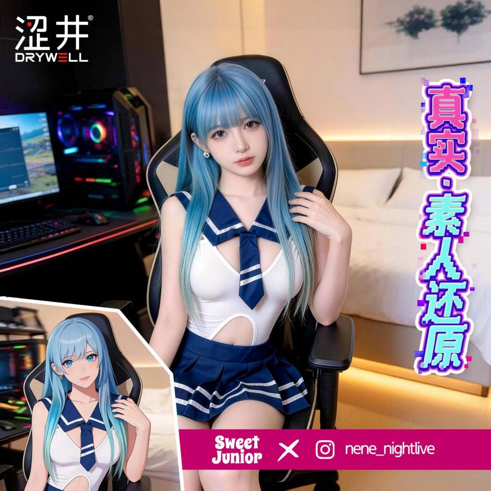 Drywell - C03 Anime School Costume - Blue photo-10