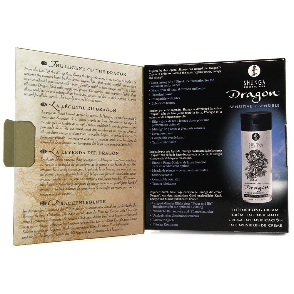 Many couples seek a milder “Fire & Ice” sensation effect... Shunga - Dragon Sensitive Cream - 60ml photo-3