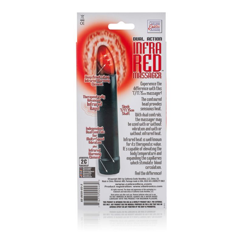 This is the world’s first massager with infrared heat! Intro... CEN - Dual Action Infra Red Massager - Black photo-6