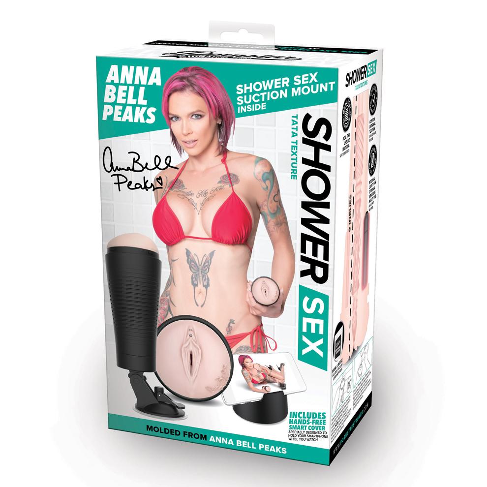 Super realistic Masturbator with entrance moulded directly f... Porn Star - Anna Bell Peaks Shower Sex photo-4