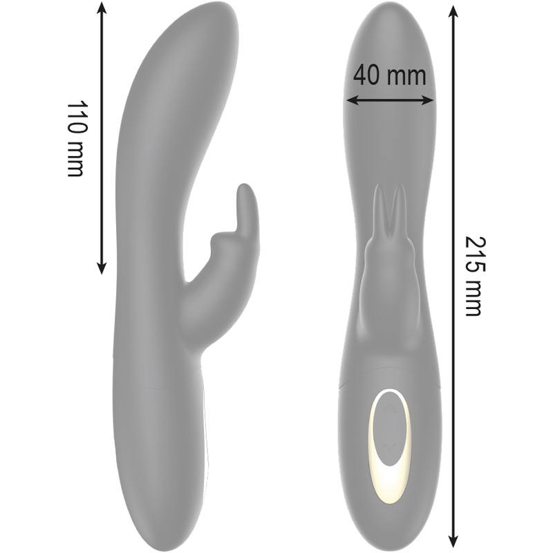 Enhance your hours of play with the erotic Ibiza Euphoric Sp... Ibiza - Rotating Rabbit Vibrator - Black photo-7