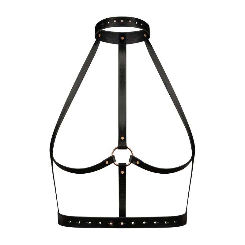 This stylish body harness is the perfect accessory for a sex... Rosy Gold - Body Harness - Black photo-3