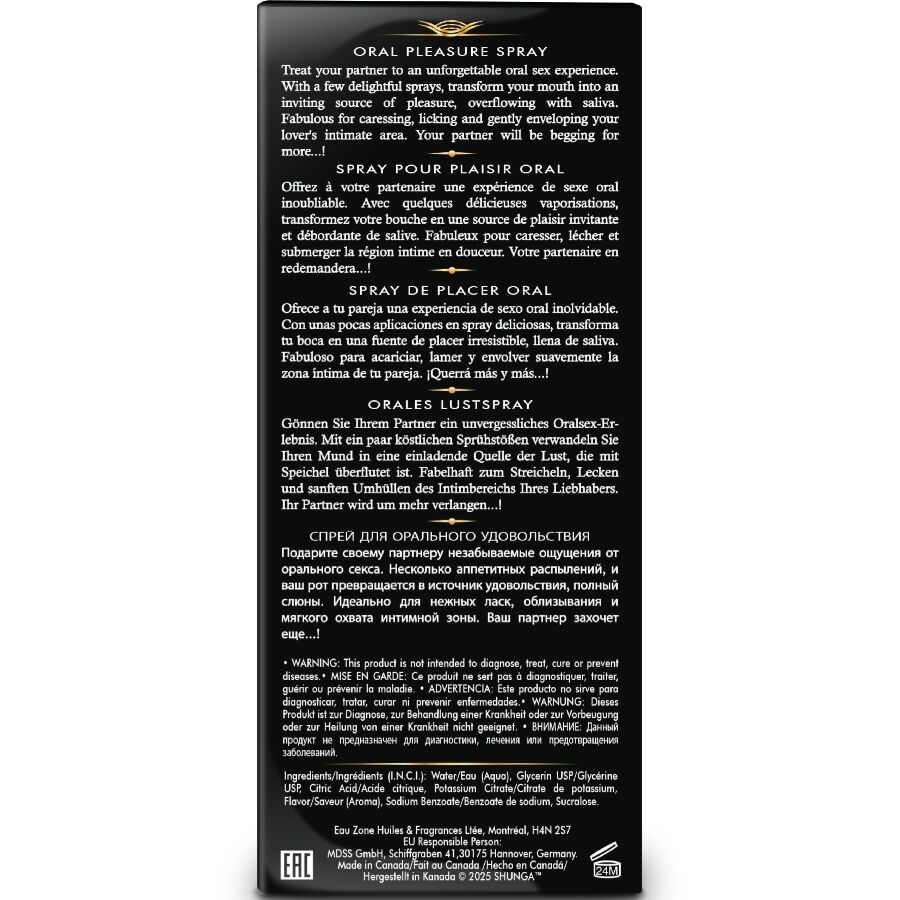 Shunga - Waves Pleasure Oral Spray Strawberry - 20ml photo-4