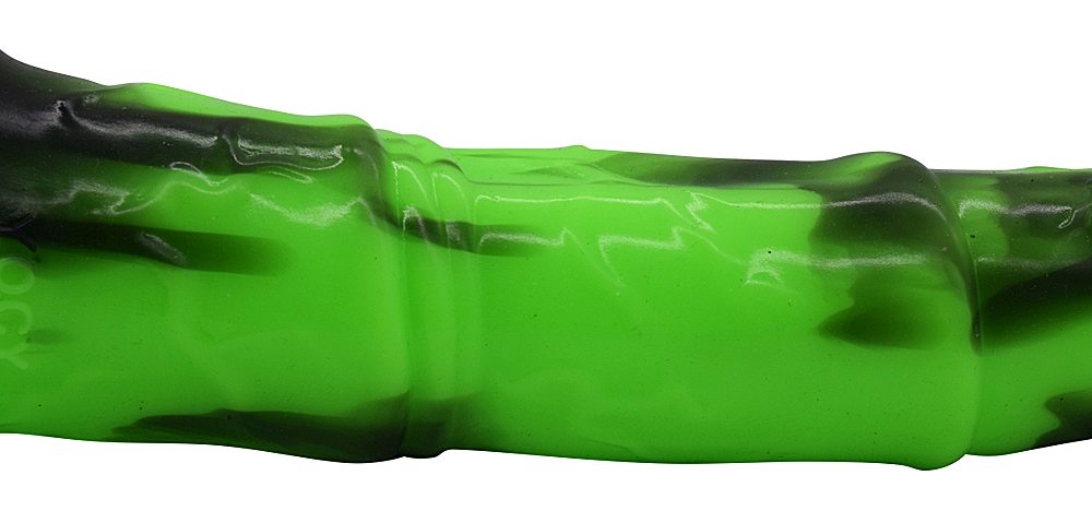 Silicone horse anal dildo, artificial realistic anal plug, s... FAAK - Horse Long Dildo - Green/Black photo-12