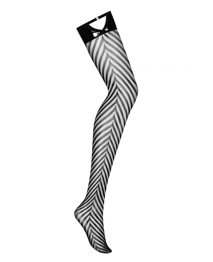 Just look at how much pleasure we have for you! Translucent ... Obsessive - S818 Stockings - Black - L/XL photo-7